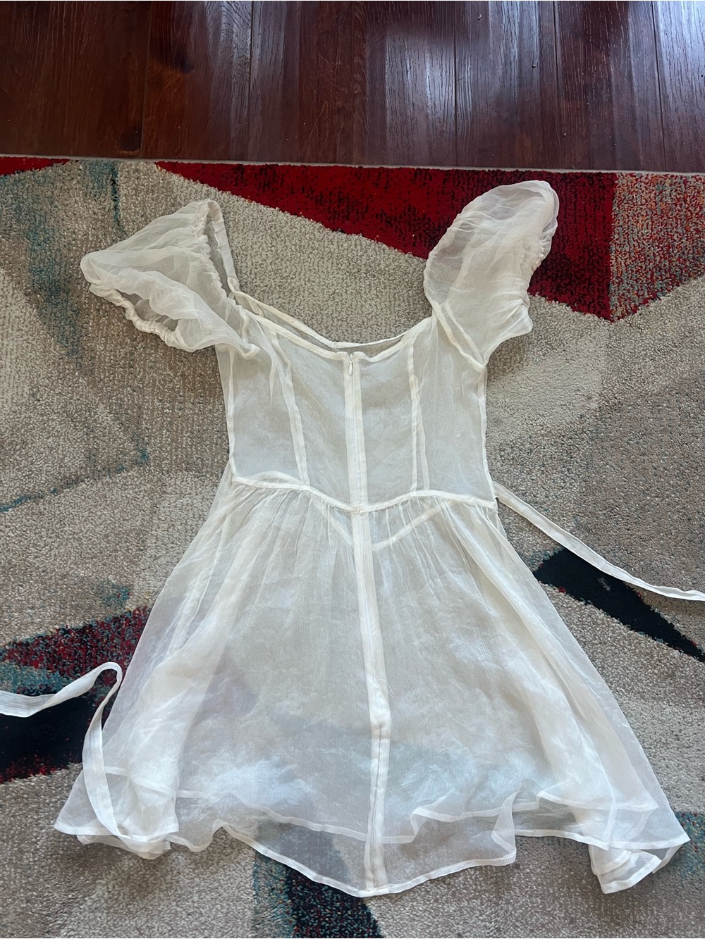 VGUC Fashion Brand Company Sheer Virgin Dress in Cream Size Small - Picture 2 of 5